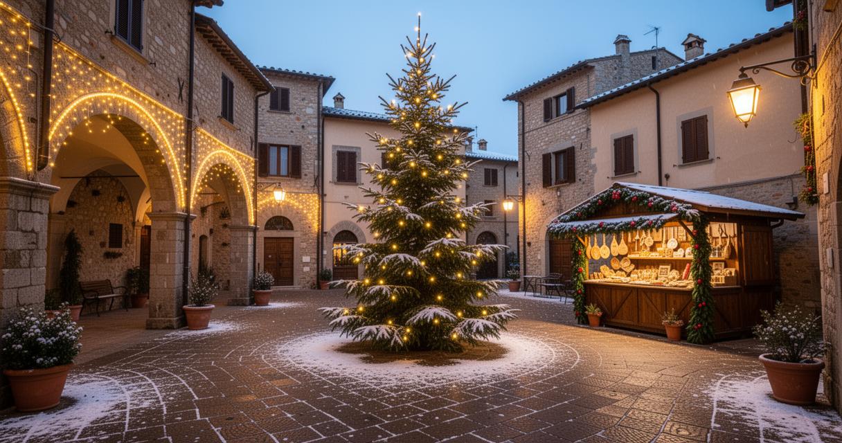 Célébrez Noël en Italie : traditions, plats et marchés festifs au cœur de la Toscane